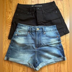 Black and blue Jean shorts bundle